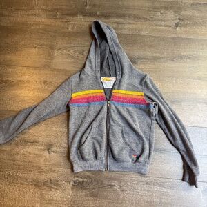 Aviator Nation youth unisex zip hoodie size 12